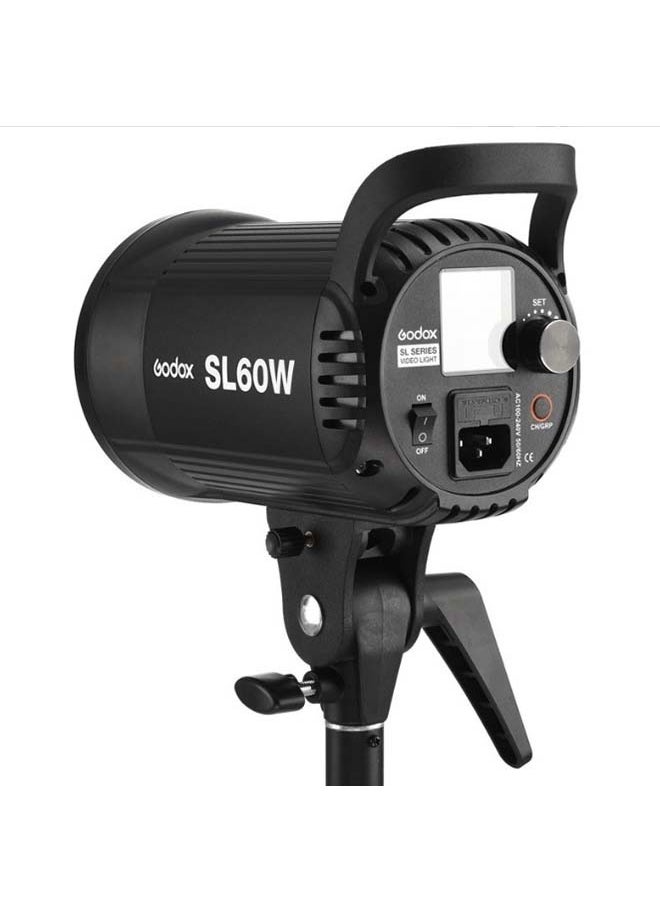 Godox - Godox SL-60W CRI 95+ LED Video Light SL60W White 5600K Version 60WS Bowens Mount+Remote Control - Image 1