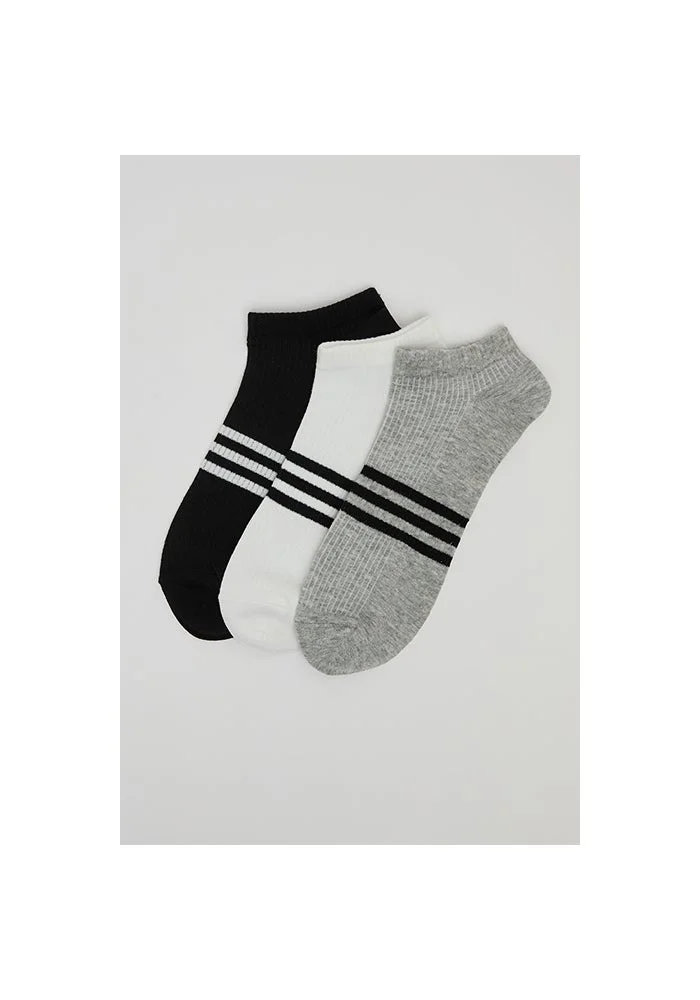 أر أند بي 3 Pack Striped Ankle Socks