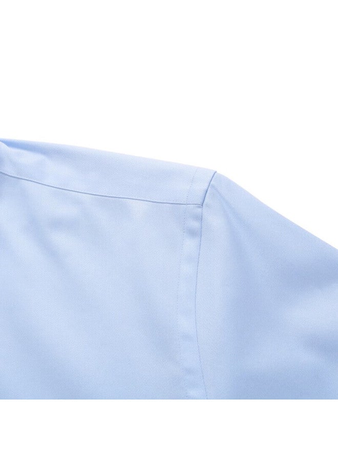 Youngor Men's Shirt, Autumn And Winter, Casual Formal Long-sleeve Shirt For Young Men, Vldd119872ify, Light Blue Plain Color, Size 44 - Image 2