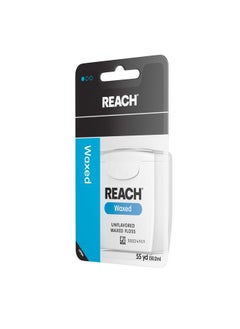 REACH Unflavored Waxed Dental Floss 55 Yds (Pack Of 4)  - Image 4