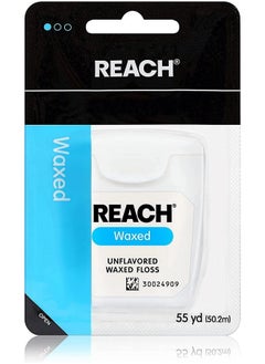 REACH Unflavored Waxed Dental Floss 55 Yds (Pack Of 4)  - Image 1