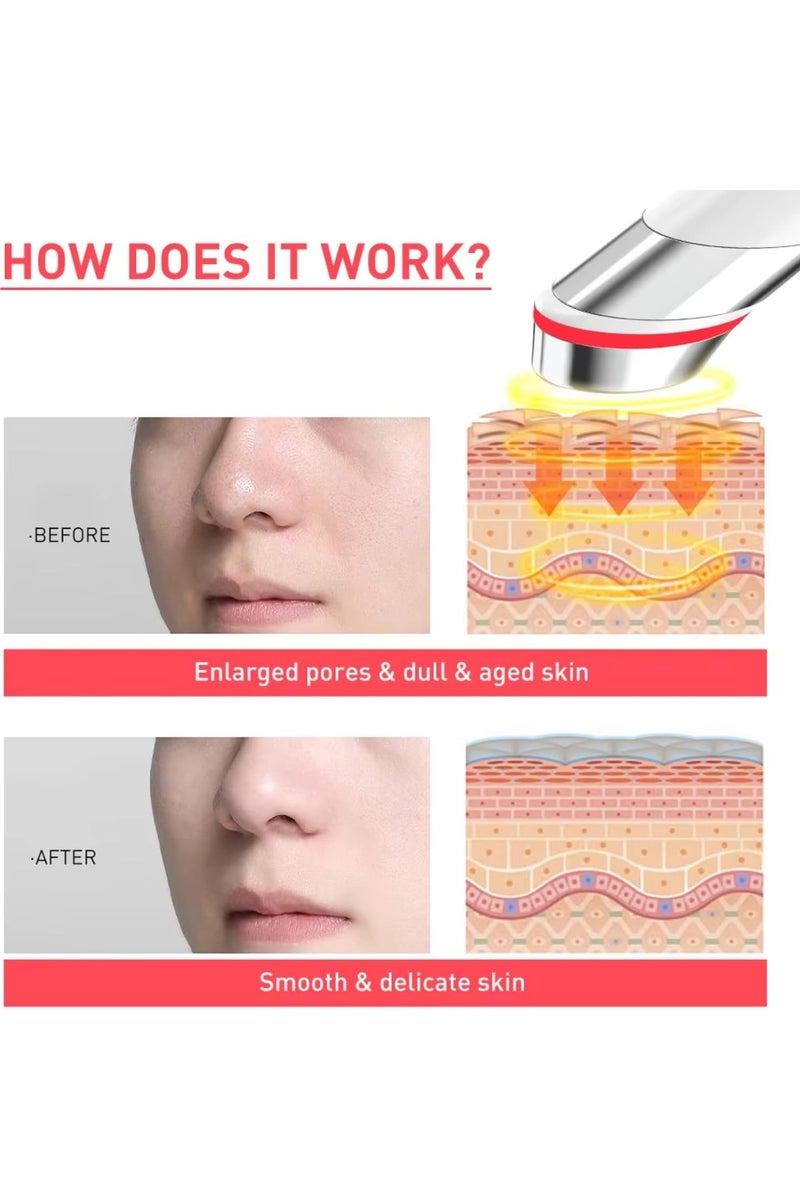 جهاز متكامل للعناية بالبشرة  و تجميلها- مُعزز توهج الوجه لتعزيز امتصاص منتجات العناية بالبشرة - تفتيح، إشراقة، مرونة | جهاز LED لمكافحة التجاعيد | شد البشرة وتوحيد لونها | مُحسّن - Image 4