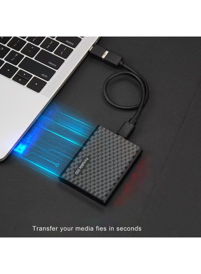 8TB Portable External SSD, 8000GB USB 3.1 High Speed Data Transfer, Computer Backup Drive Support Data Storage Transfer, USB C Mini Portable External Solid State Drive for PC/Laptop/Phones and More - Image 4