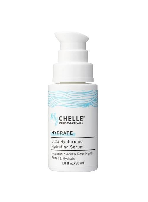 MyChelle Dermaceuticals - MyCHELLE Dermaceuticals Ultra Hyaluronic Hydrating Serum (1.0 Fl Oz) - Rich Hydration for Dry Skin with Vegan Hyaluronic Acid, Help Plump Skin and Help Reduce Appearance of Fine Lines and Wrinkles - Image 1