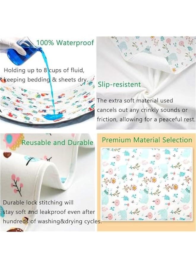 Gonice Baby Waterproof Bed Pad Bed Wetting Pads Washable for Kids Toddler, 80 * 100cm Potty Training Pads Baby Wateproof Pad Mat, Reusable Incontinence Underpads for Kids/Adult/Pets  - Image 5