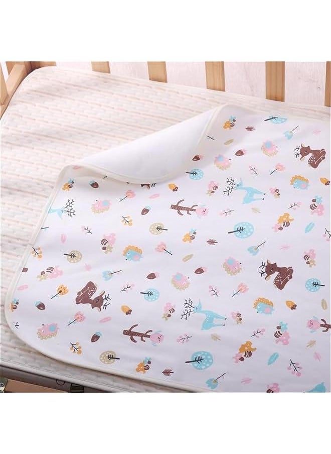 Gonice Baby Waterproof Bed Pad Bed Wetting Pads Washable for Kids Toddler, 80 * 100cm Potty Training Pads Baby Wateproof Pad Mat, Reusable Incontinence Underpads for Kids/Adult/Pets  - Image 2