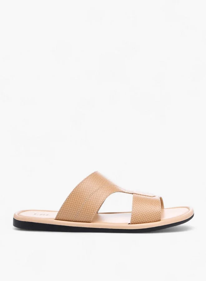 Men's Textured Slip-On Arabic Sandals