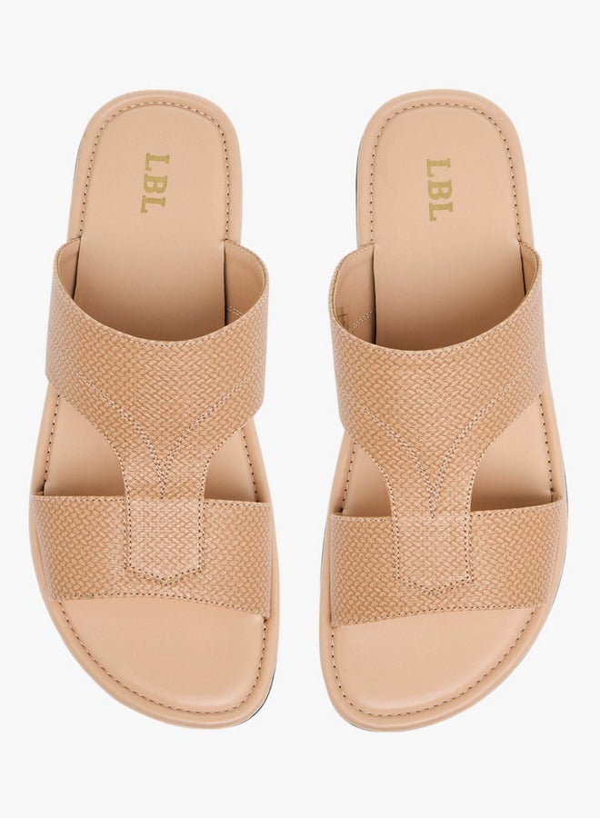 LBL by Shoexpress Men's Textured Slip-On Arabic Sandals Ramadan Collection - Image 2