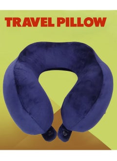 Memory Foam Travel Pillow Car/Bus Neck Pillow Contoured Travel Sleeping Pillow With Lock Button - MOB