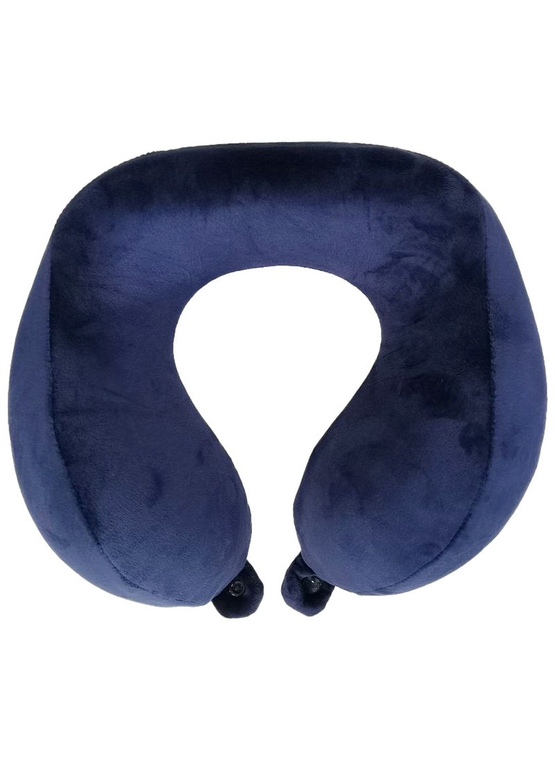 MOB - Memory Foam Travel Pillow Car/Bus Neck Pillow Contoured Travel Sleeping Pillow With Lock Button - MOB - Image 1