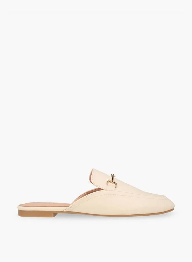 Women Metal Detail Mules