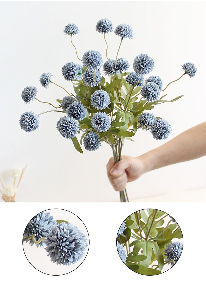 6 Artificial Chrysanthemum Stems Flowers, Faux Dandelions Floral Foam Large Flower Bouquet Bunches Arrangements for Home Decor 52CM