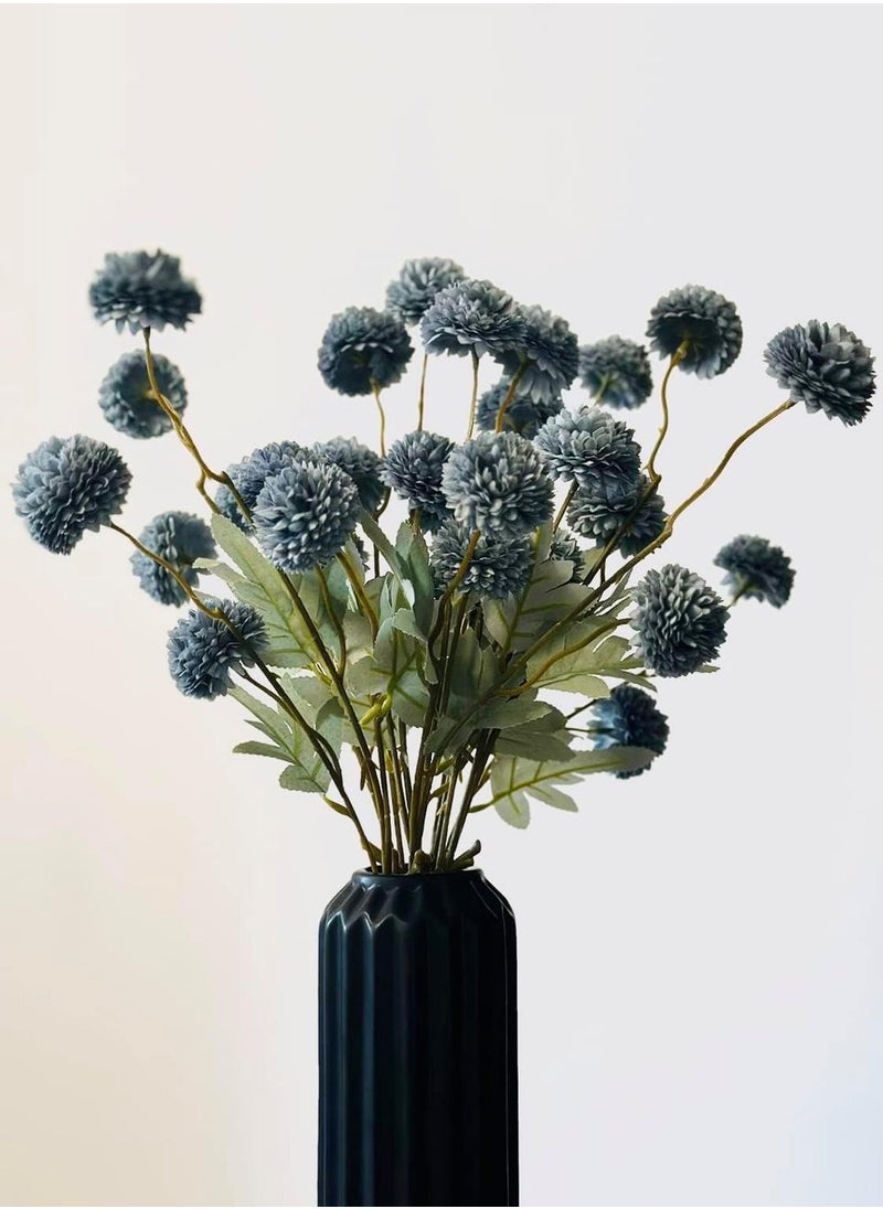 6 Artificial Chrysanthemum Stems Flowers, Faux Dandelions Floral Foam Large Flower Bouquet Bunches Arrangements for Home Decor 52CM