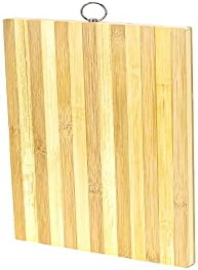 AKDC Bamboo Chopping Board With Hanging Loop Rectangular Handcrafted Wooden Kitchen Serving Board/Cutting Board, Chopping Board For Cheese, Vegetables And Fruits Strong And Durable Wood Made (M - 24X34 Cm) - Image 2
