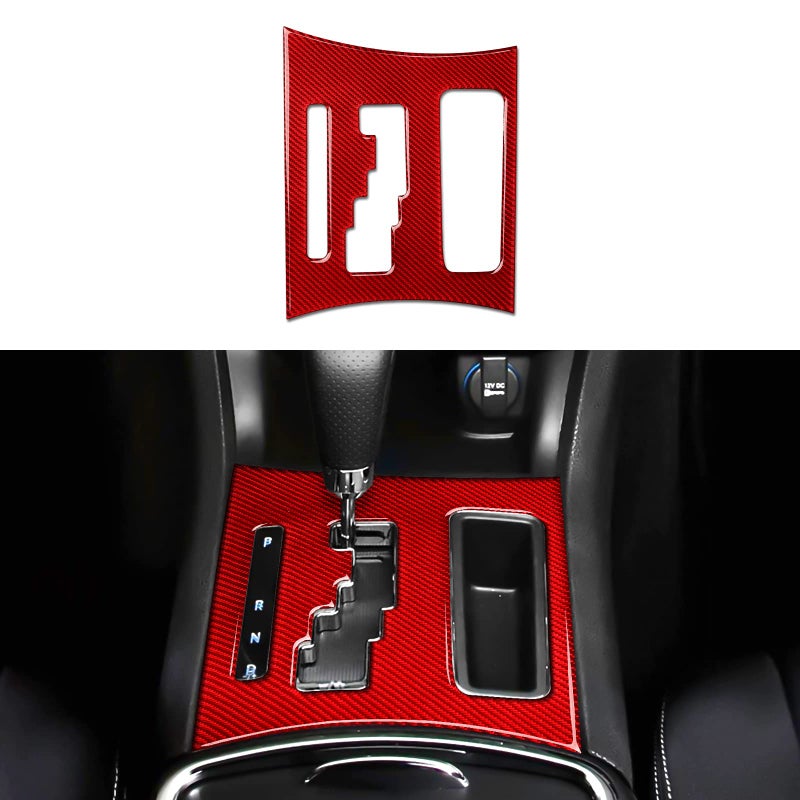 BRMYL for 2011 2012 2013 2014 Dodge Charger Accessories Gear Shift Panel Trim Carbon Fiber Sticker