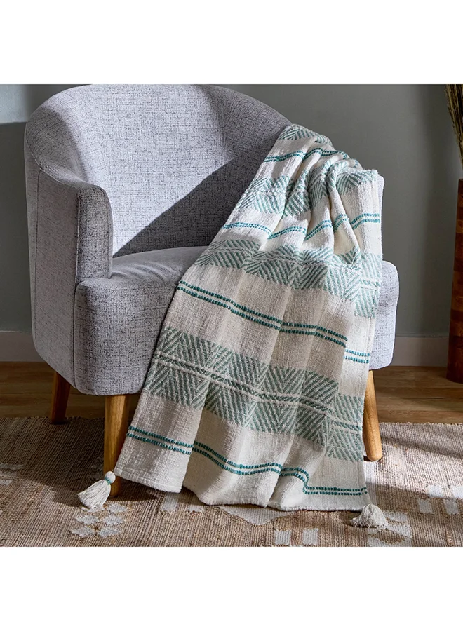 Home Box Cancun Stripe Woven Throw 170 x 130 cm