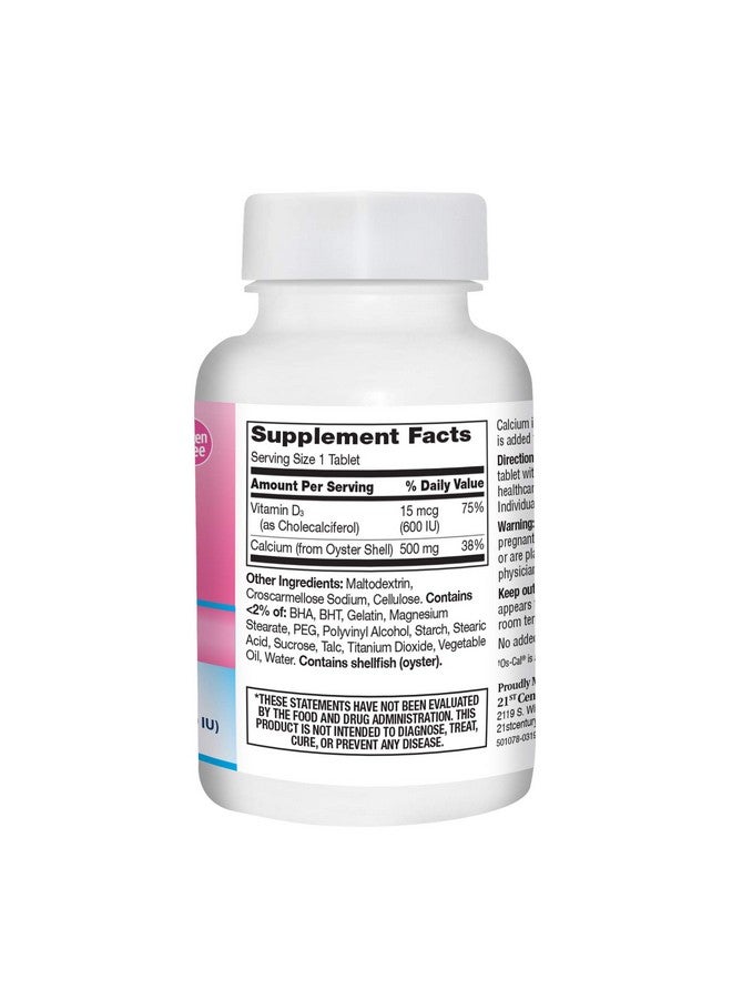 21st Century Calcium Plus Extra D Caplets, 500 mg, 90 Count, Pack of 1 - Image 3