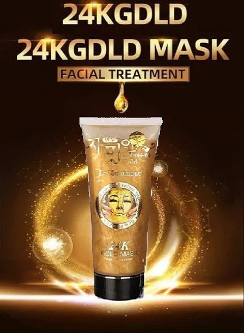 24K Gold Korea 24k Gold Mask L-Glutathione Facial Anti-Aging Treatment Mask  Moisturizing 220ml | Best Price KSA