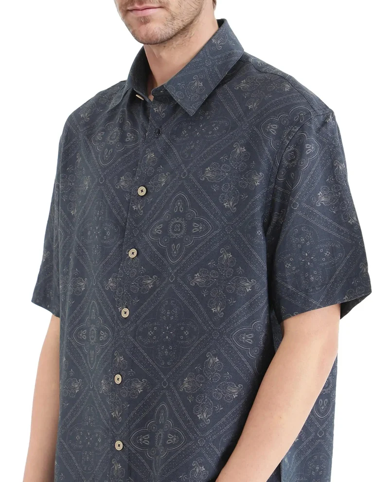Rare Rabbit Men's Geometric Print Shirt