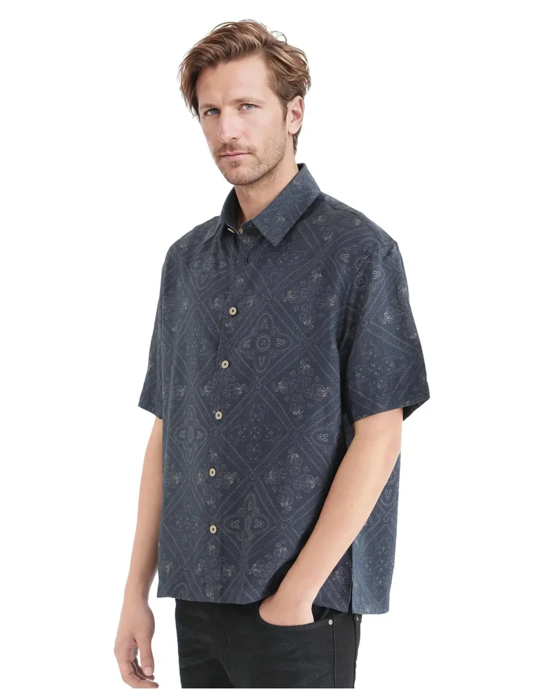 Rare Rabbit Men's Geometric Print Shirt