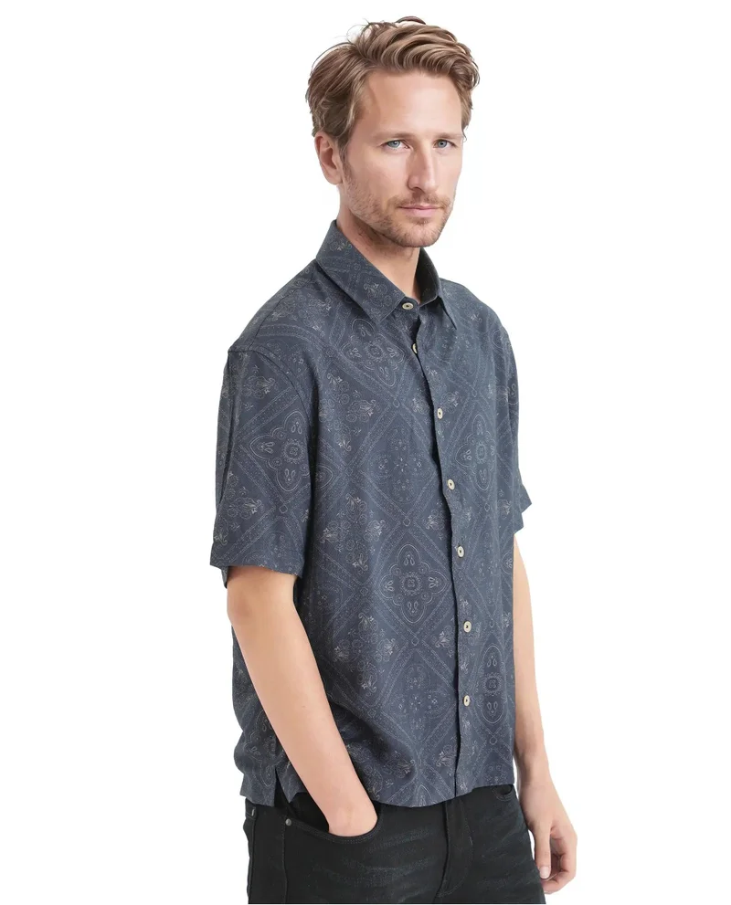 Rare Rabbit Men's Geometric Print Shirt
