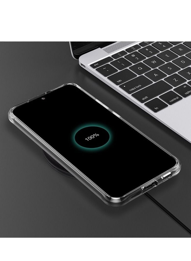 ليدين جراب مغناطيسي شفاف لهاتف Samsung Galaxy S22 Ultra متوافق مع MagSafe، حماية من الدرجة العسكرية، مصد للهاتف - Image 5