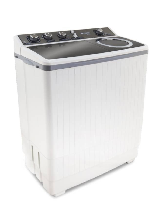 فريش غسالة ملابس حوضين - تعبئة علوية - 10 كجم - أبيض - FRW-12500 - Image 1