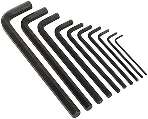 Inditrust 19 Pieces Hex Allen Key Wrench L Shape Repair Tool Set 10 pcs Black & 9 pcs White Allen key Allen Key Set - Image 2
