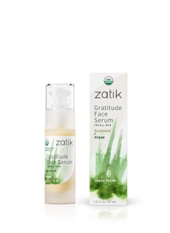 zatik Zatik Naturals  Gratitude Face Serum with Seaweed and Algae USDA OrganicVegan Non GMO Gluten Free Soy Free Alcohol Free pH Balanced Biodegradable 10 fl oz 30ml 