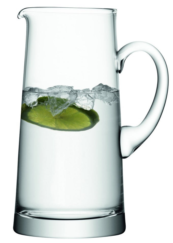 BAR TAPERED JUG 19 LITRE CLEAR 1 UNIT MOUTHBLOWN AND HANDMADE GLASS BR15