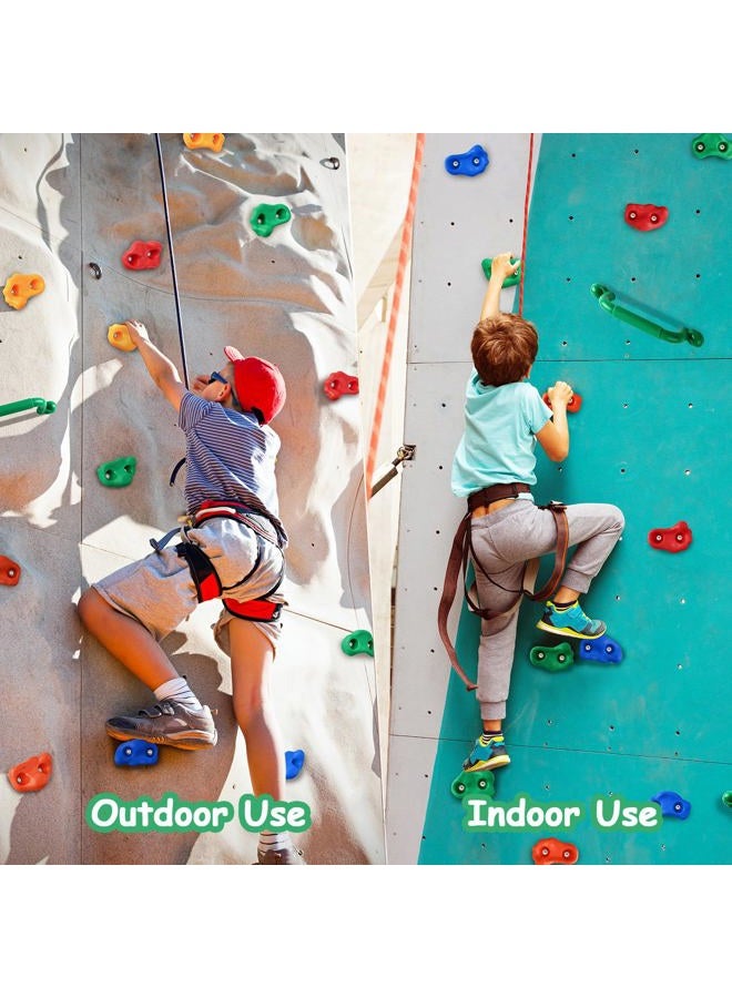 OSPNIEEK 20 PCS Rock Climbing Holds for Kids, Adult Rock Wall Climbing Kit with Handles and Mounting Hardware, Multi-Colored Climbing Wall Grips for Indoor and Outdoor Playground Accessories Play Set - Image 3