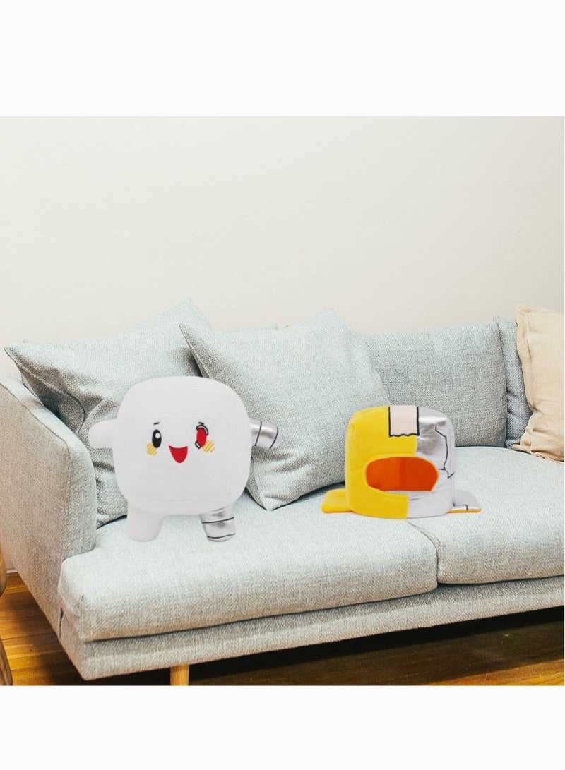 Lanky Boxy Cyborg Plush Toy, SYOSI Cute Lanky Plush Toy with LED, Half Box and Half Bot, Lanky Boxy Plush Toy, Lanky Merch Great Gift for Kids, Cartoon Fans - Image 4