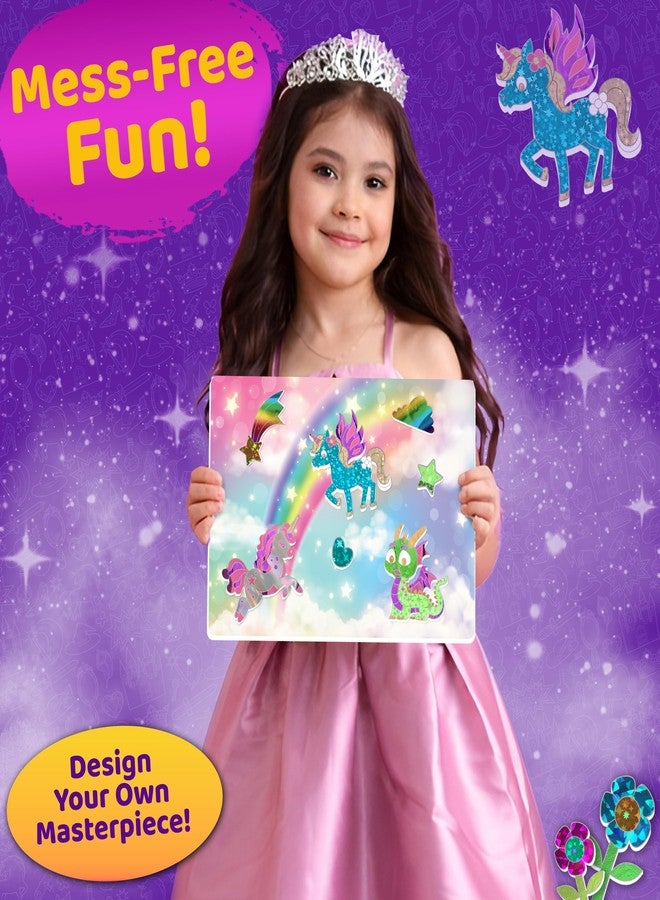 stargo 2 Pack - Foil Art Kit for Kids, Fun Craft Set with Stickers & Foil Sheets - Creative Arts & Crafts Activities for Gifts, Birthday Party, Girls, Boys Ages 4-8, 4-6, 5 6 7 8 - Image 5