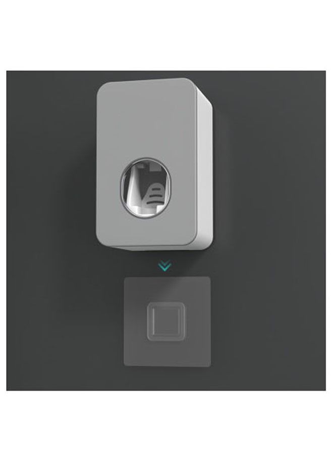 موزع معجون أسنان أوتوماتيكي متعدد الوظائف ومقاوم للغبار مثبت على الحائط ومجموعة حامل فرشاة أسنان بثلاثة أكواب - Image 4