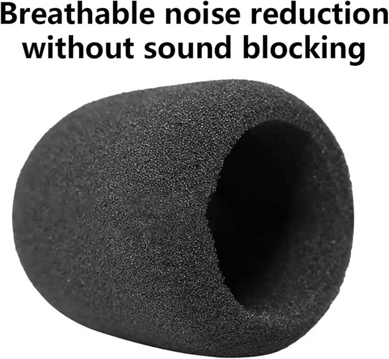High Density Foam Microphone Windscreen Cover Breathable Noise Reduction Handheld - Image 5