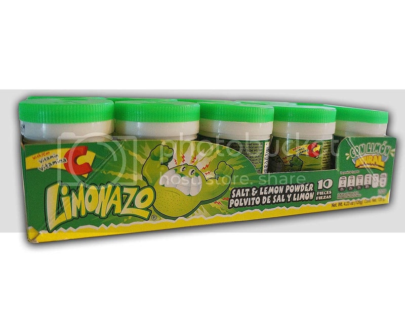 Jovy Candy Limonazo Salt and Lemon Powder Mini Shaker 10 Piece
