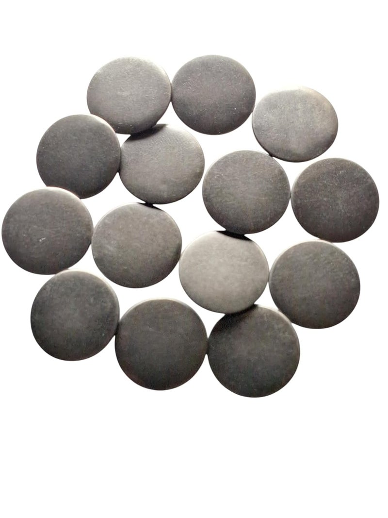 Stylish Jeans Buttons Plain Custom Message Buttons for Denim Jackets and More Personalize Your Style Plain Gun Metal 6  - Image 1