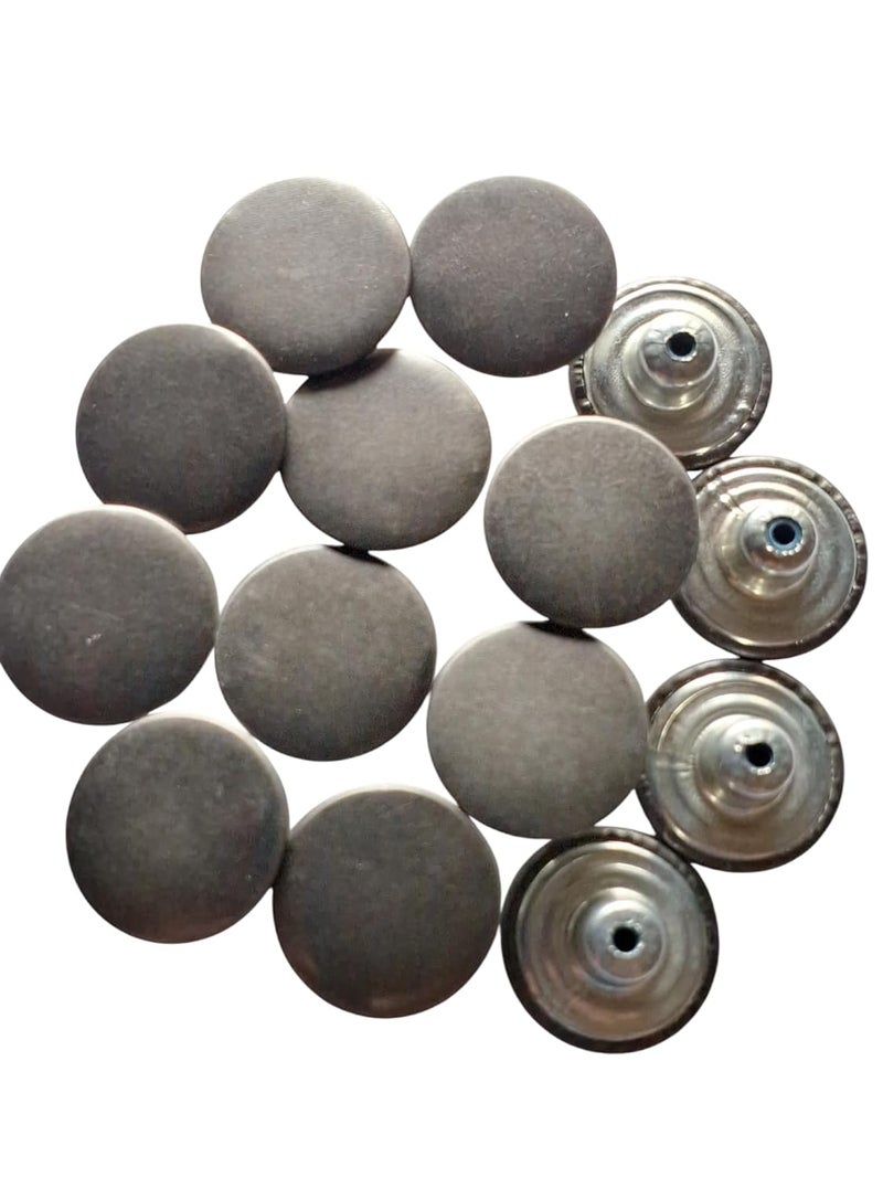 Stylish Jeans Buttons Plain Custom Message Buttons for Denim Jackets and More Personalize Your Style Plain Gun Metal 6  - Image 2