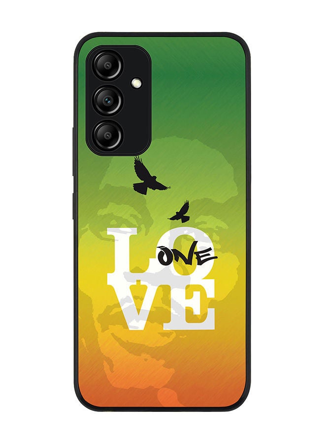 Stylizedd Rugged Black edge case for Samsung Galaxy A54 5G Slim fit Soft Case Flexible Rubber Edges Anti Drop TPU Gel Thin Cover - One Love - Image 1