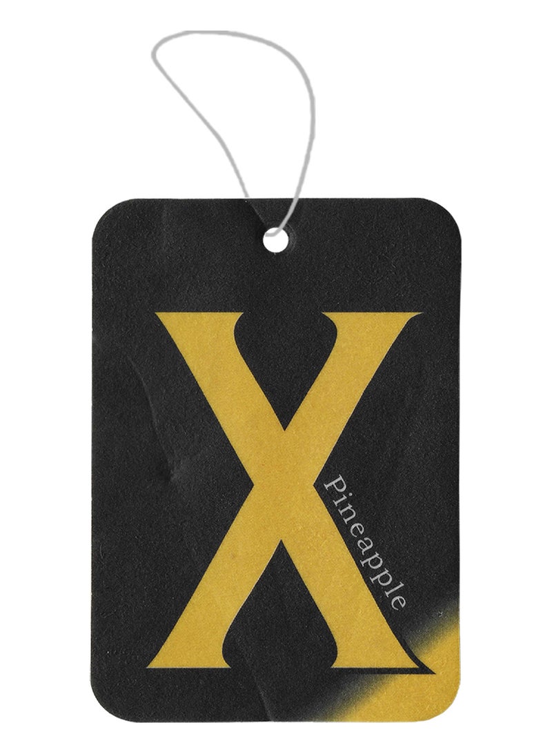 معطر هواء ورقي معلق على شكل مربع - الرائحة: أناناس (عبوة من 12 قطعة) للسيارة أو المنزل… - Image 2