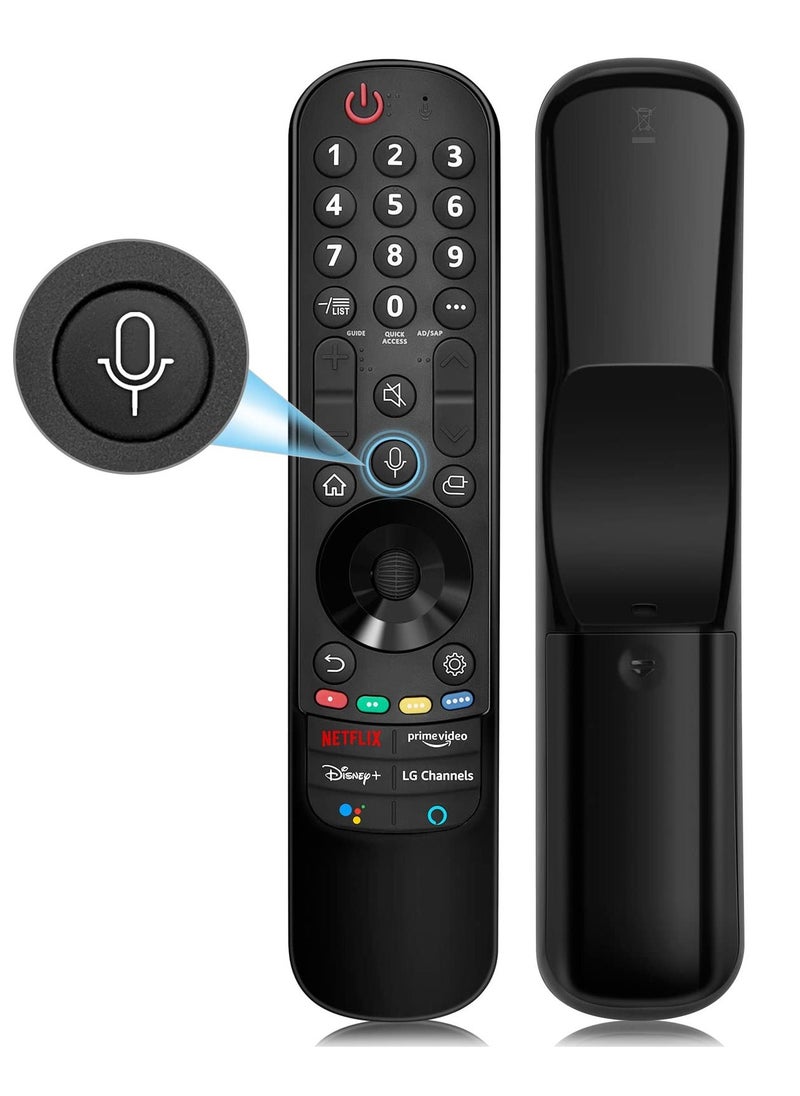 Anmi Magic Remote AN-MR22GA Replacement for LG Smart TV Remote with Google/Alexa Voice and Pointer Function Universal LG Remote Control for LG UHD OLED QNED NanoCell 4K 8K 2021 2022 2023 Models - Image 1
