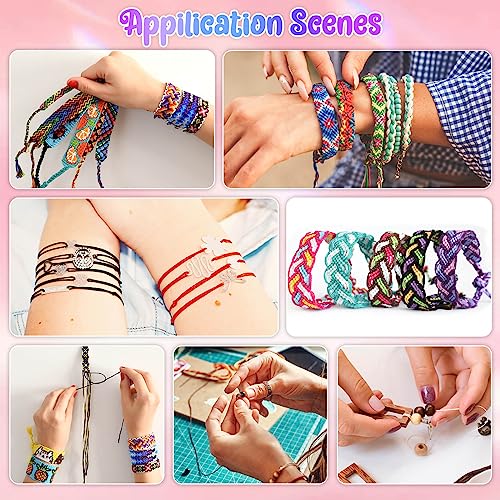 Selizo 12 Rolls Nylon String for Bracelets, Chinese Knotting Nylon Cord for Jewelry Making, Nylon Beading Thread for Kumihimo, Braided Bracelets, Necklaces, Macrame Craft, Wind Chime - Image 3