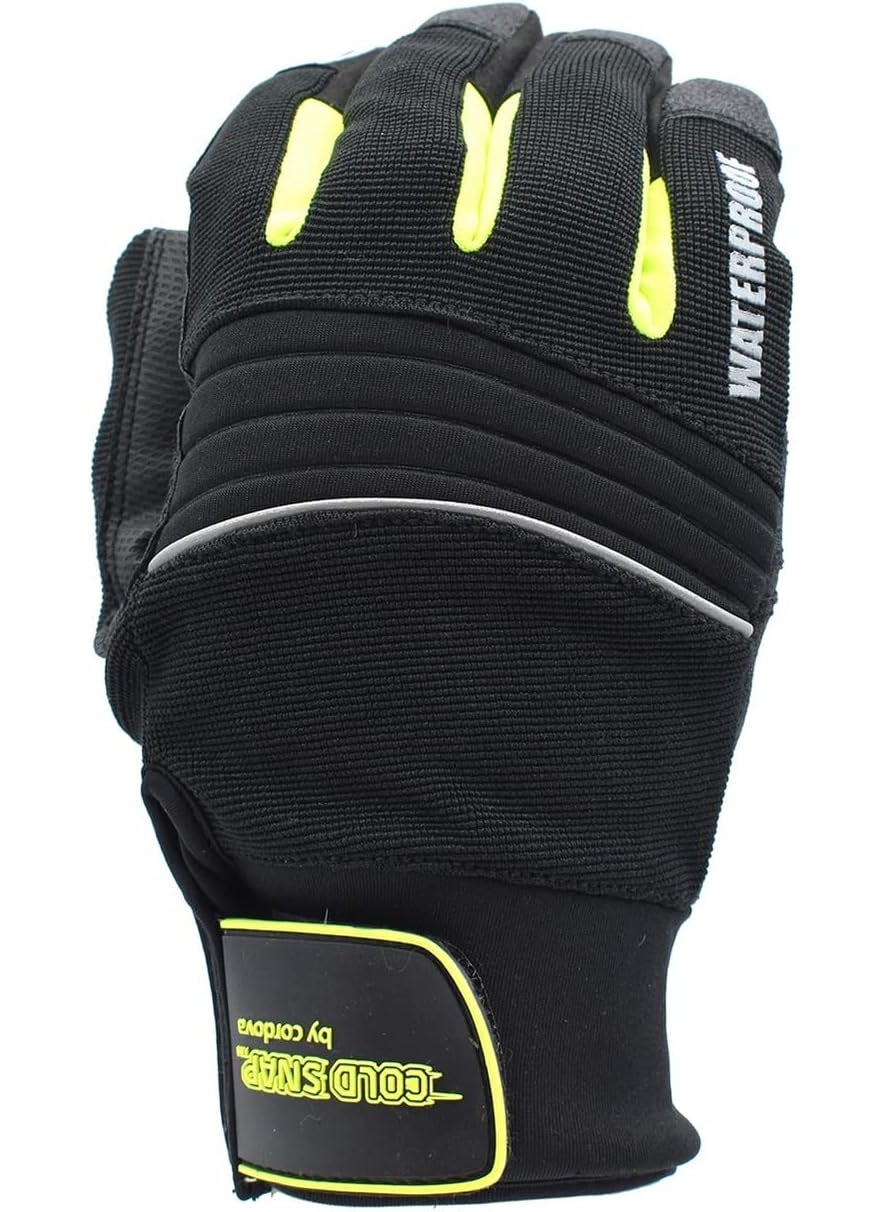 Cordova Cordova 99851 HighVisibility Cold Weather Gloves Waterproof Gloves for Cold Weather Touchscreen Fingertips Durable Thinsulate Lining Adjustable Synthetic Leather Large  - Image 4