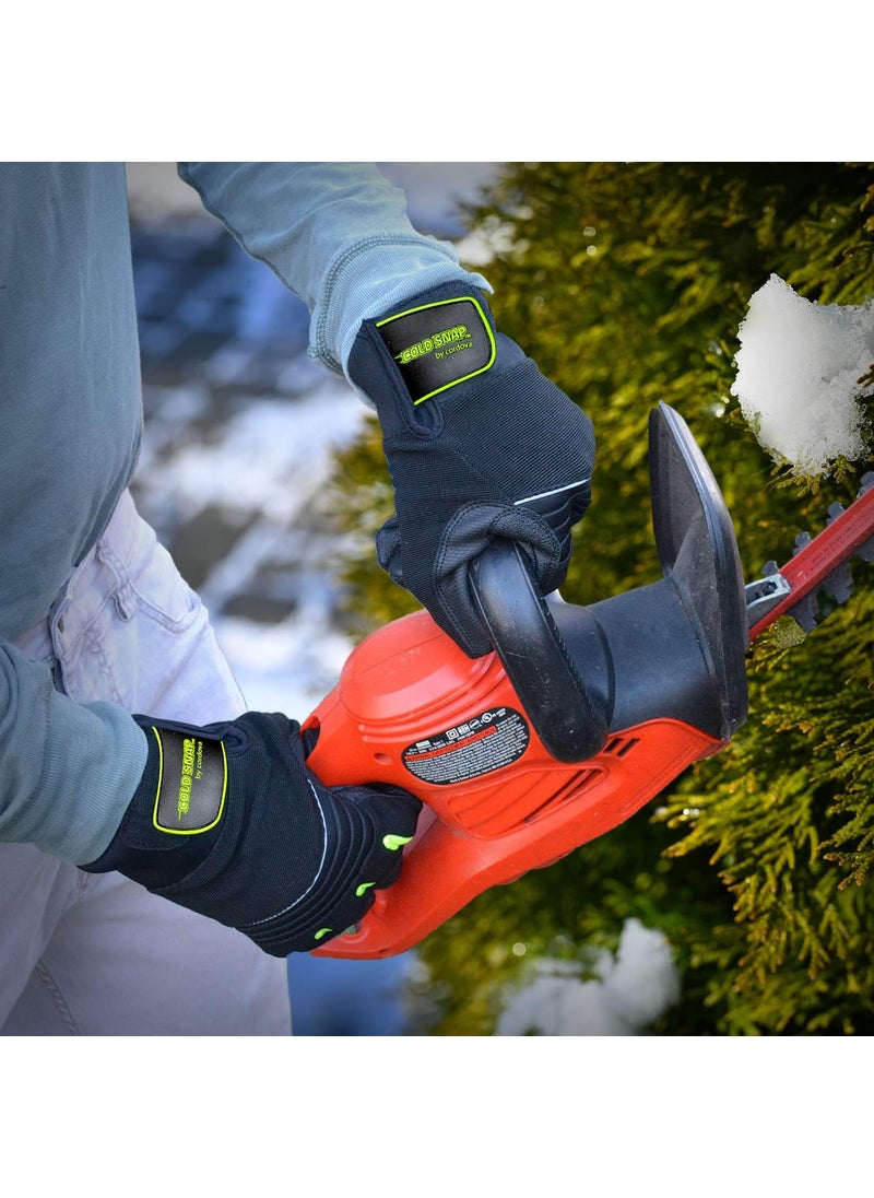 Cordova Cordova 99851 HighVisibility Cold Weather Gloves Waterproof Gloves for Cold Weather Touchscreen Fingertips Durable Thinsulate Lining Adjustable Synthetic Leather Large  - Image 3