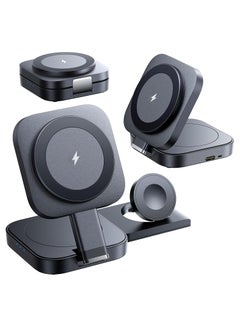 3 in 1 Charging Base, Magnetic Wireless Charger, Travel Wireless Charging Station for Multiple Devices Suitable for Collecting Devices that Support Wireless Charging