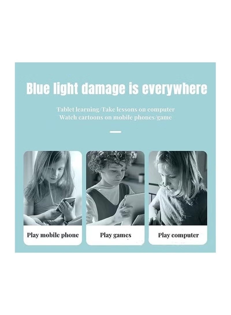 Anti-Blue Light Blocking Glasses Kids Anti Glare Eyestrain UV TV Phone Children Silicone Safety Eyewear for Boys and Girls Age 3-12 - Image 4