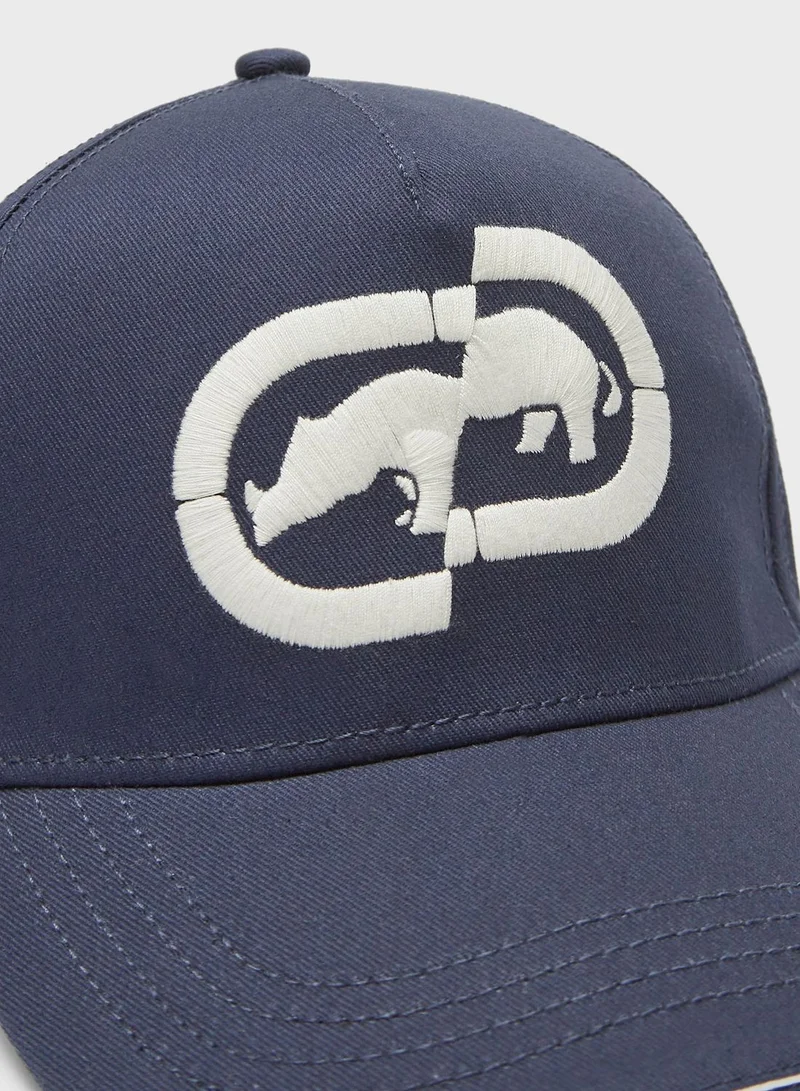 Ecko Unltd. Embroidered Cap With Hook And Loop Strap Closure
