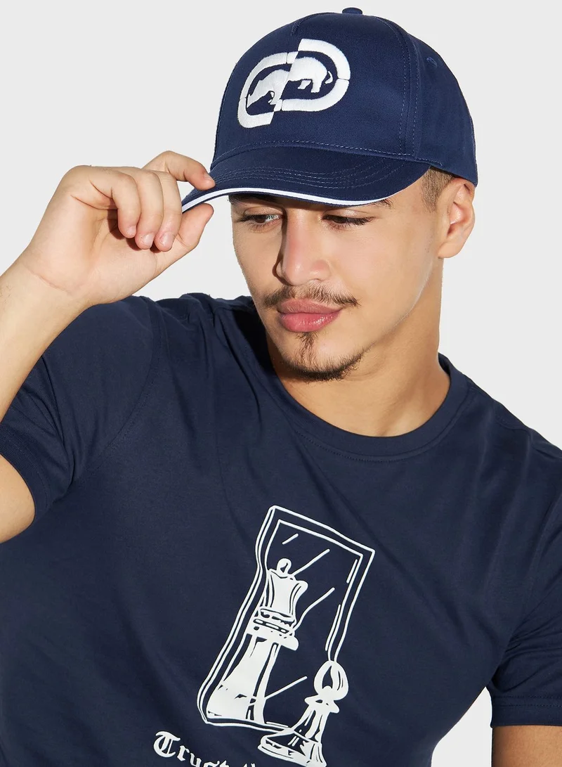 Ecko Unltd. Embroidered Cap With Hook And Loop Strap Closure