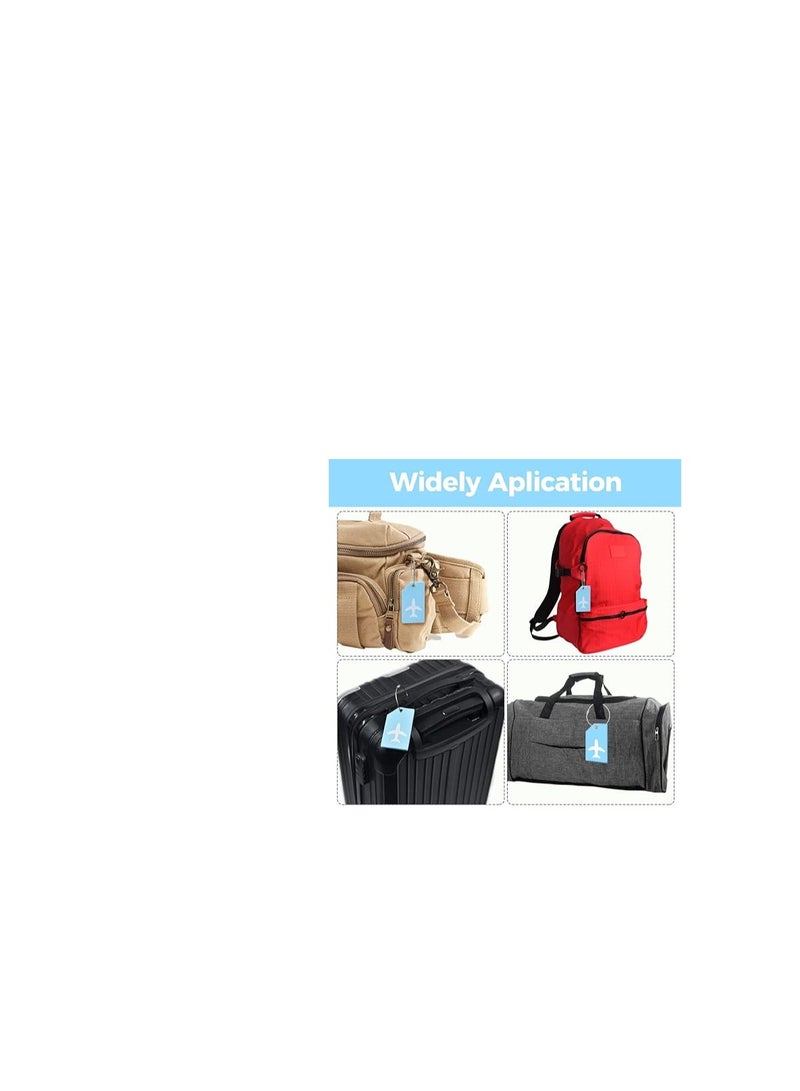 سيجوي ملصقات أمتعة السفر من السيليكون، مع حلقات ربط من الفولاذ المقاوم للصدأ، ملحقات السفر لحقيبة اليد، ملصقات سيليكون ناعمة للحقائب، معرف حقائب الظهر، أخضر - Image 5