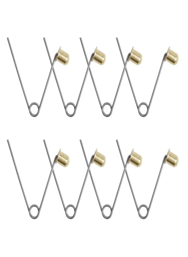 INCREWAY Tent Pole Clips, 8PCS Kayak Paddle Spring Snap Clips, Carbon Steel Tent Pole Push Button Spring Clips for Camping Kayak Paddle Tent Pole, 8mm Button - Image 1